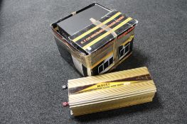 A Kings Moon pure Fine Wave invertor 2500W together with a 5.