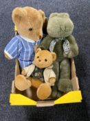 An English Toy Company teddy bear together with two other bears