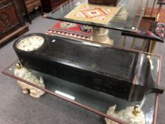 An ebonised regulator wall timepiece by Reid & Sons, Newcastle upon Tyne, circa 1880,