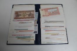 An album of foreign bank notes