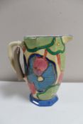 A Newport pottery Bizzare by Clarice Cliff Fantasque chintz jug CONDITION REPORT: