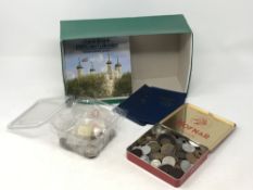 A collection of coins to include Britain's First Decimal coin sets, antique and later coins, copper,