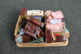 A tray of doll's house furniture