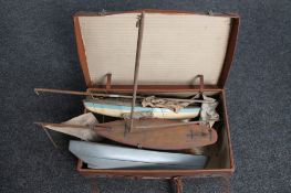 A vintage leather case,