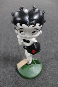 A cast iron door stop - Betty Boop