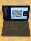 A Microsoft surface tablet, Nvidia(r) Tegra(r) 3 Quad Core CPU 1.