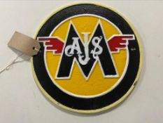 A cast iron plaque - Volkswagen