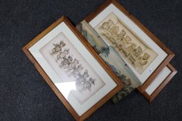 Two unframed oils on board depicting landscapes, signed Pryce,