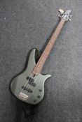 A Yamaha bass guitar