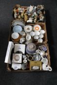 Three boxes of Ringtons china, West German jar, assorted tea china,