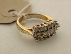 A diamante costume ring