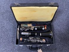 A four piece clarinet in fitted case