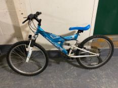 A boy's Universal Vamp full suspension mountain bike