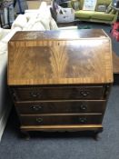 A Victorian mahogany bureau
