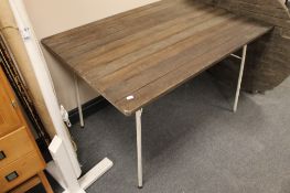 Four folding garden tables