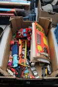 A box of vintage Meccano magazines,