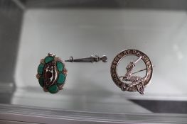 Two Scottish silver brooches and a pendant (3)