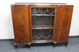 A mid 20th century glazed mahogany china cabinet