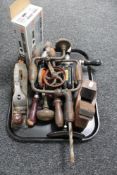 A tray of wood working tools, No.