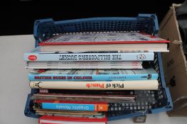 A basket of graphic novels, Viz annuals,