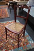 An Edwardian bedroom chair
