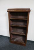 A mahogany four tier bookcase