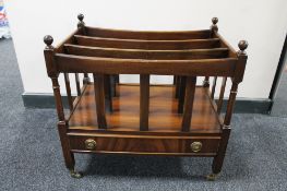 A reproduction mahogany Canterbury