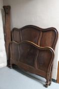 A French oak 4'6 bed frame