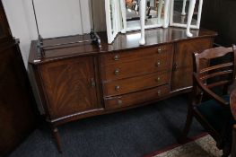 A reproduction mahogany sideboard