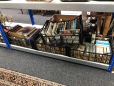 Four boxes of books - railway, ornithology,