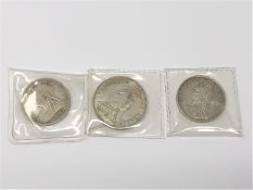 A Victorian half crown 1887, jubilee head (very/extremely fine), half crown 1893 (good),