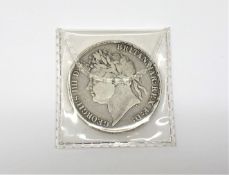 A George IV crown 1821, obverse very fine,