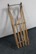 A child's wooden sledge
