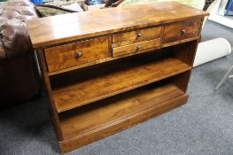 A contemporary hardwood sideboard fitted with drawers