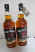 Two bottles of whisky - Whyte and Mackay blended scotch 1l.