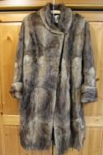 A vintage fur coat