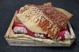 A large quantity of cushions,