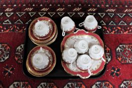 A tray of Aynsley tea china