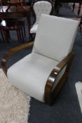 An Art Deco style armchair