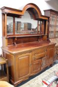 A Victorian mahogany mirror backed sideboard