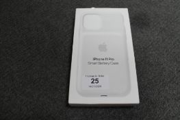 Apple : iPhone 11 Pro Smart Battery Case, model A2184, white, brand new & boxed. (R.R.P. £129.