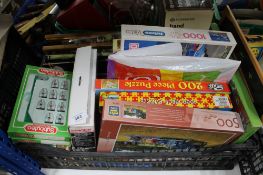 A box of Subbuteo figures,