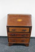 An Edwardian inlaid mahogany bureau