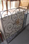 A metalwork frame panel.