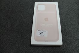 Apple : iPhone 11 Pro Max Smart Battery Case, model A2180, pink, brand new & boxed. (R.R.P. £129.