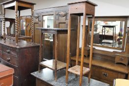 Two Edwardian plant stands