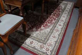 A large contemporary Persian carpet.