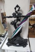 A cast antique style stick stand