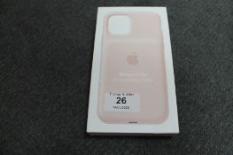 Apple : iPhone 11 Pro Smart Battery Case, model A2184, pink, brand new & boxed. (R.R.P. £129.
