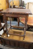 A 1930's oak occasional table